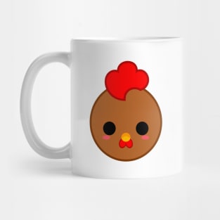 Cute Brown Rooster Mug